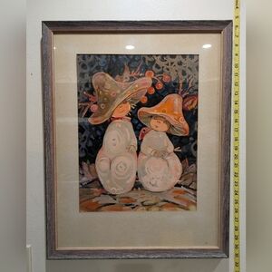 Vintage 1961 Artist Signed M. Kovaleuska Watercolor 26x20